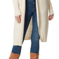 Jessica Simpson Women's Ribbed Knit Open Front Cardigan Sweater White Size Small