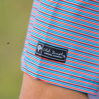 Old South Apparel - Rusty Microstripe Performance Polo