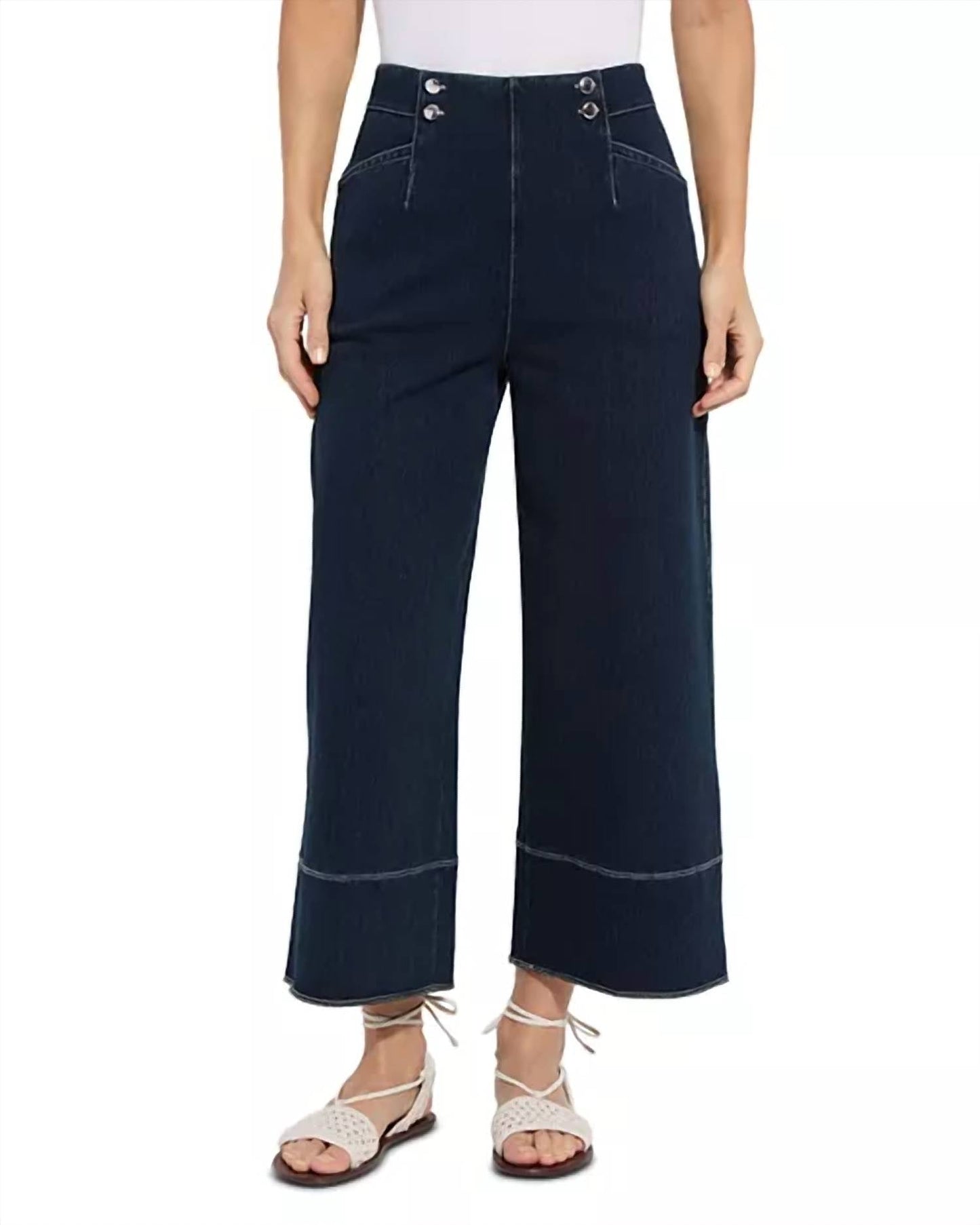 Lysse - Dion Sailor Crop Palazzo Jeans