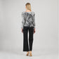 Clara Sunwoo - Geo Web Lines Side Tie Waist Top