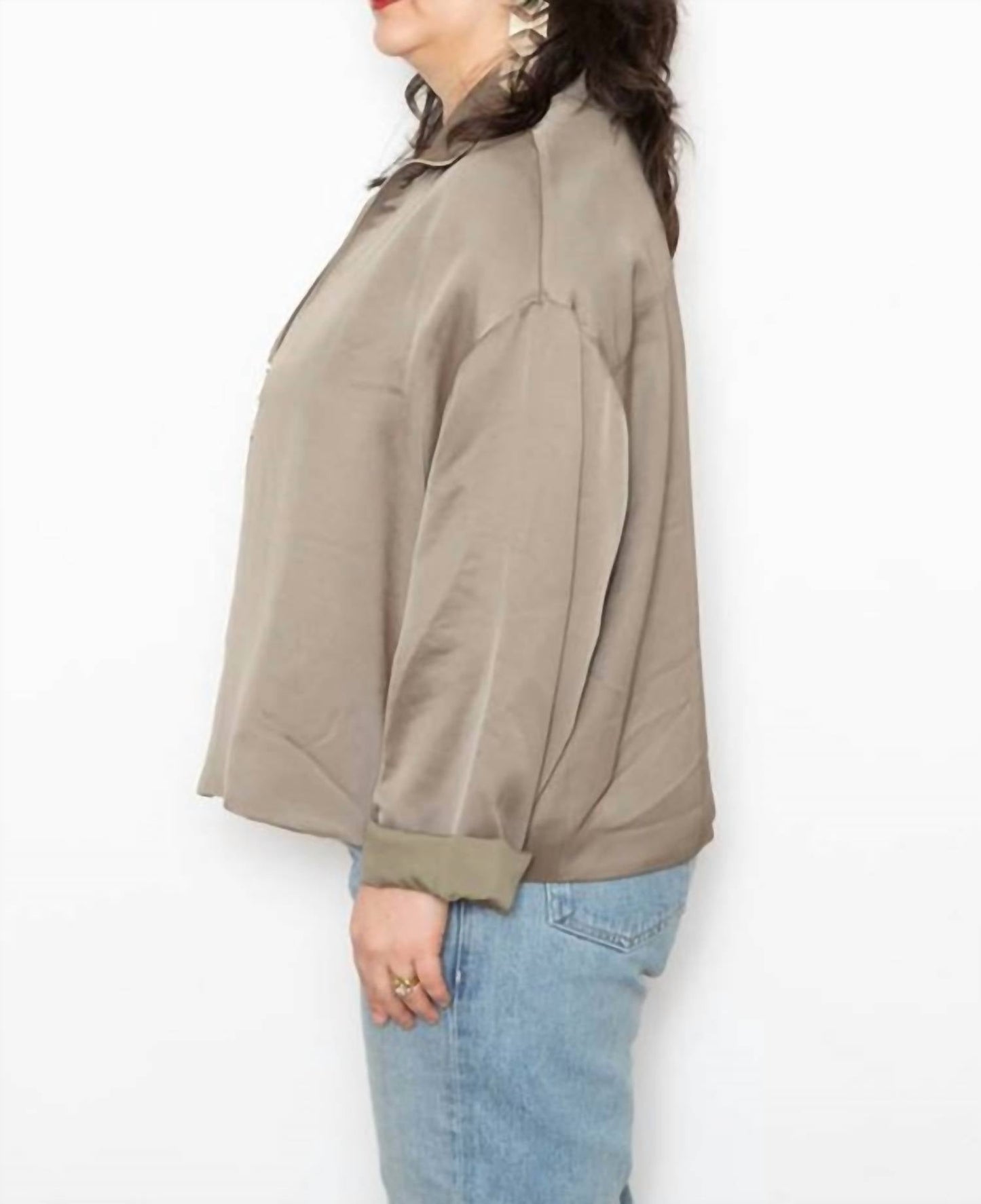 6397 - Zip Up Liquid Jacket