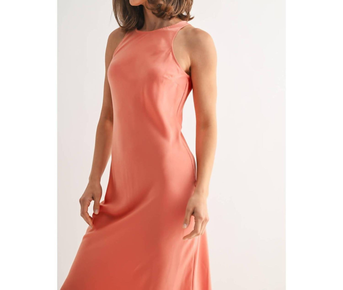 Fun 2 Fun - Satin Maxi Dress