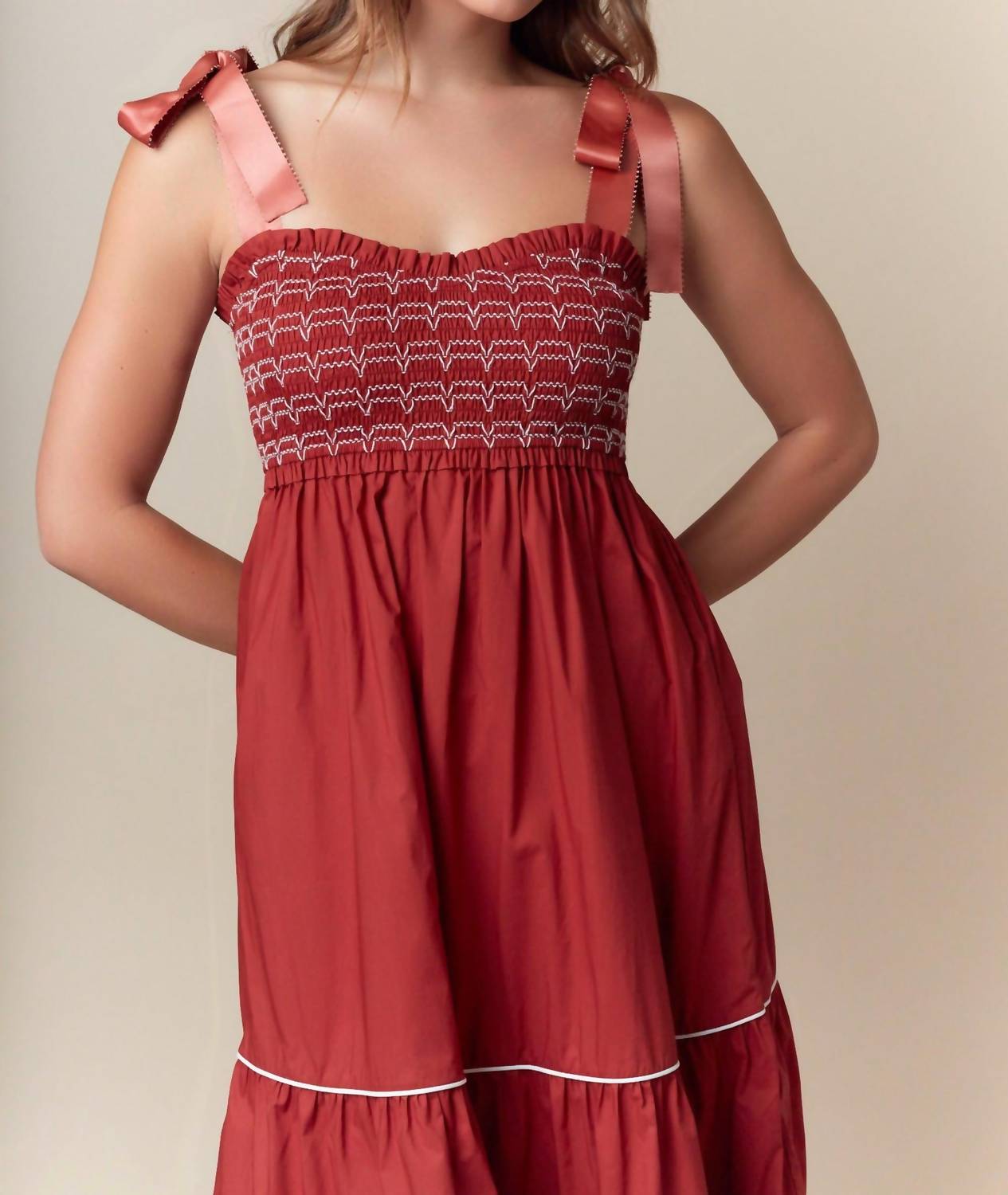 Fantastic Fawn - Sammy Smocked Dress