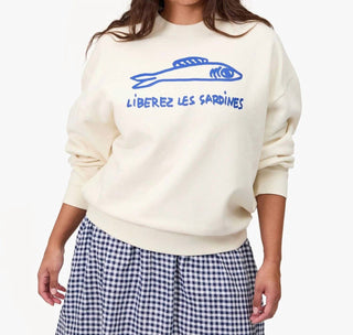 Clare V. - Oversized Crewneck Sweatshirt