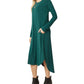 Entro - Ribbed Pocket Midi Dress