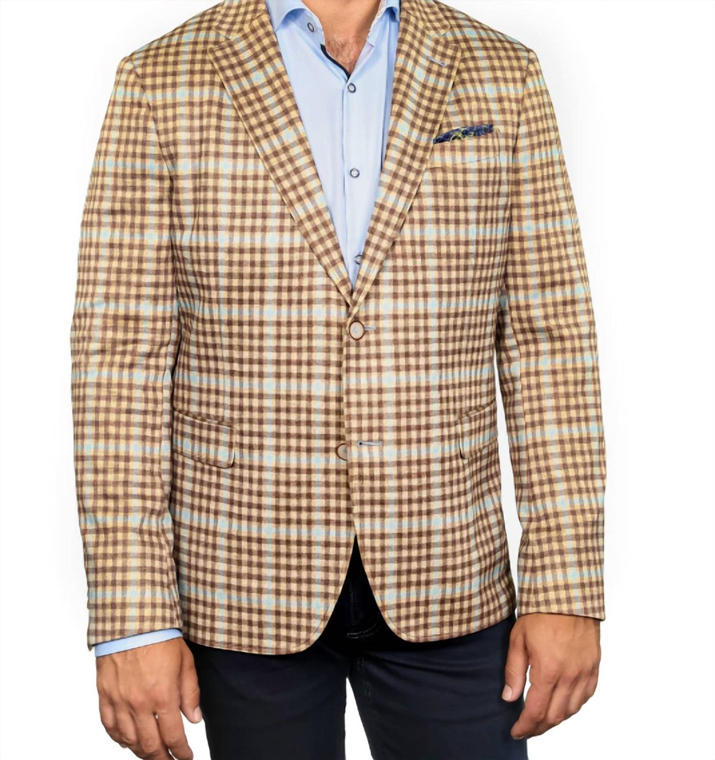 7 Downie St. - Colton Plaid Stretch Blazer