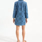Veronica Beard - Erilyn Eyelet Mini Shirt Dress