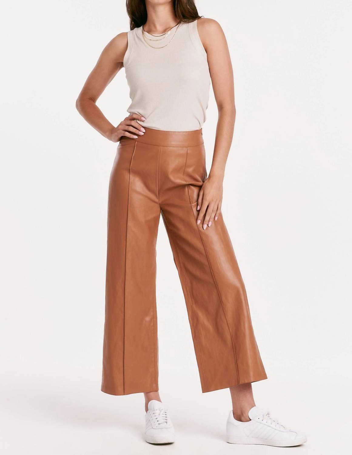 Another Love - Vegan Leather Cropped Pant