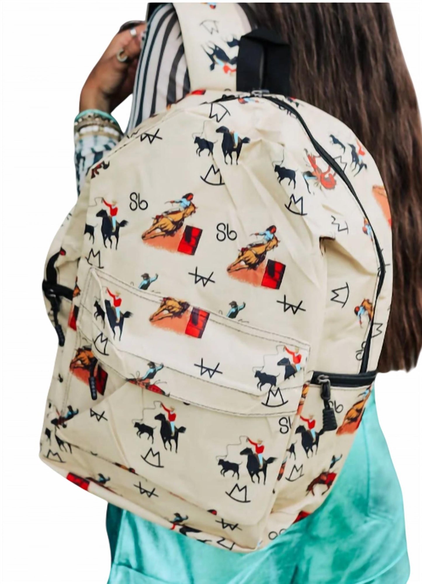 The Front Porch Label - Cowboy Print Backpack