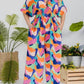 Karen T Design - Smocked V-neck Jumpsuit