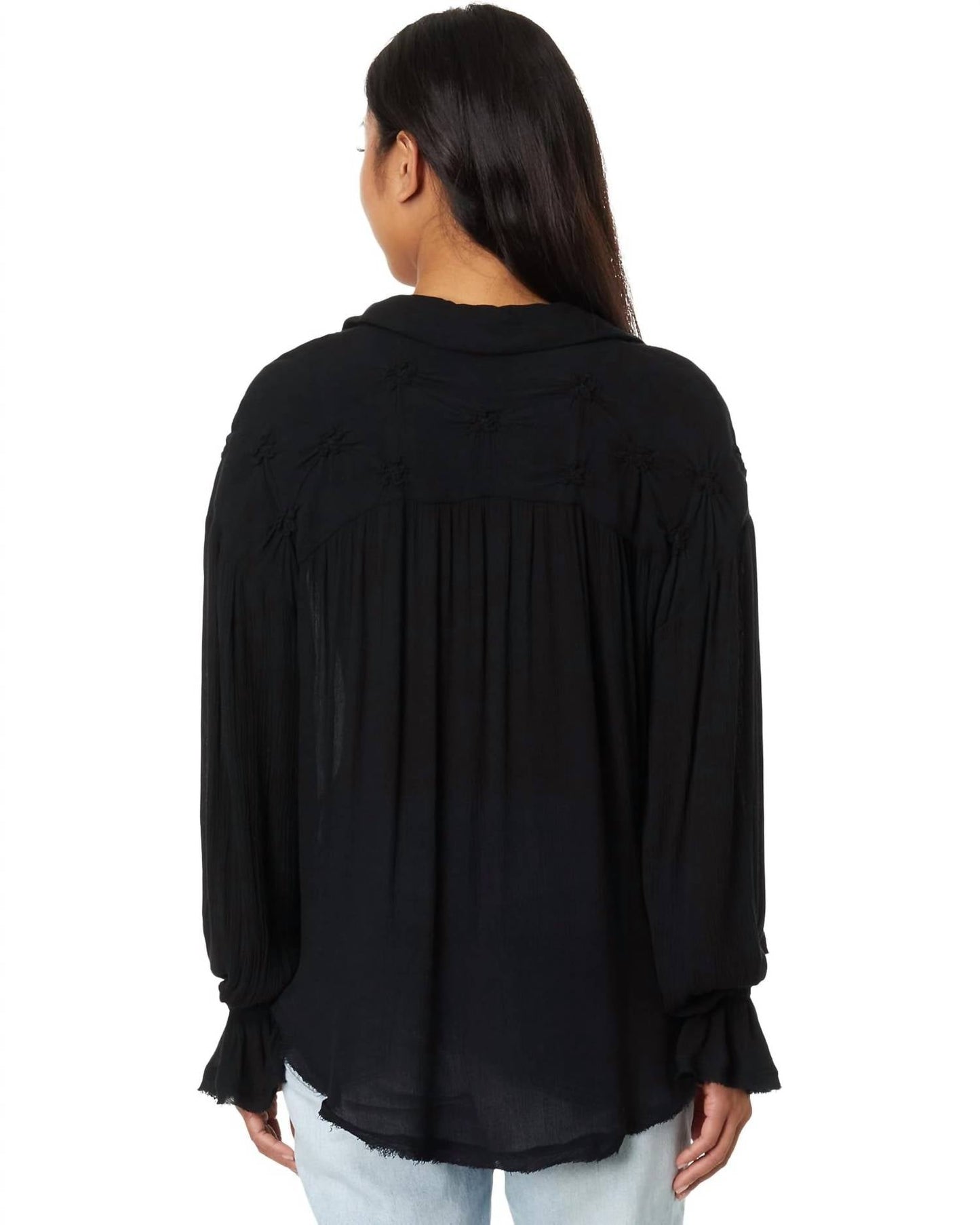 Free People - OLIVIA SMOCKED TOP