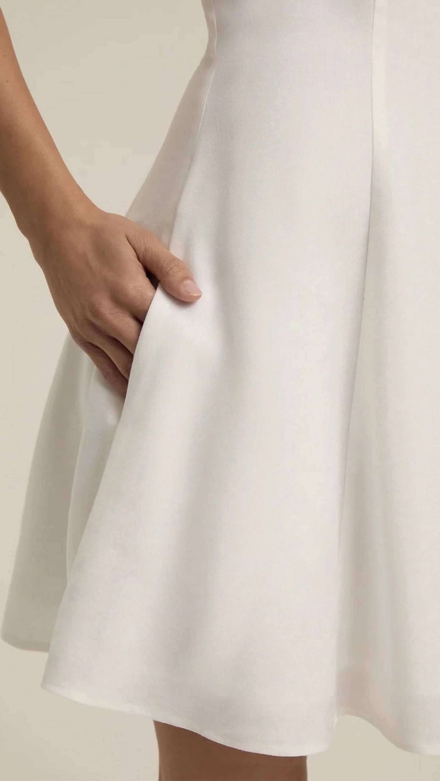 Favorite Daughter - Favorite Strapless Mini Linen Dress