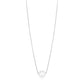 14k White Gold Pearl Solitaire Necklace