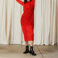 Ali Golden - Pleated Mesh Dress
