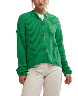 Free People - Cocoa Henley Pullover