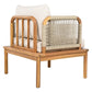 Outdoor 5-Piece Acacia Wood and Rope Patio Sofa Set