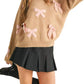&Merci - Velvet Bow Knit Sweater