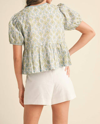 &Merci - Tie Front Top