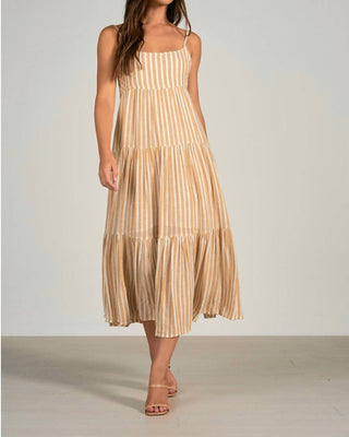 Elan - Spaghetti Strap Stripe Dress