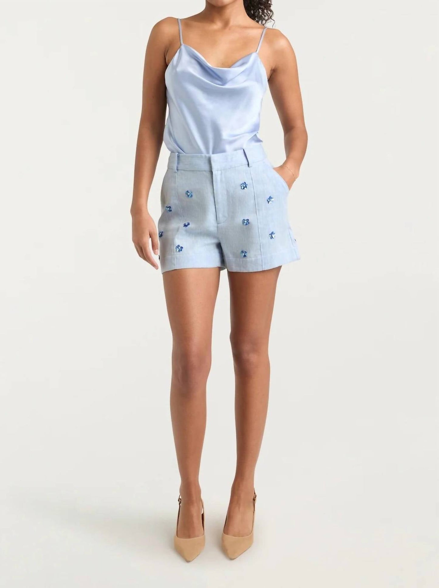 Cinq A Sept - Pearl Ditsy Suiting Tora Short