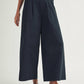 Elle Grey - Pleated Wide Leg Pants