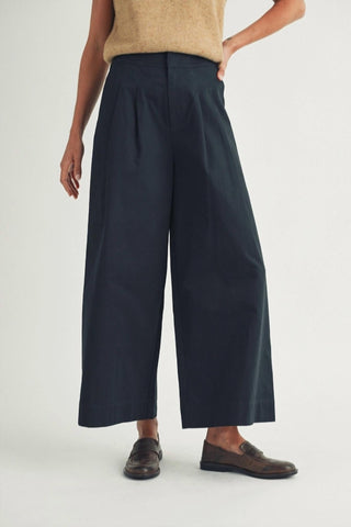 Elle Grey - Pleated Wide Leg Pants