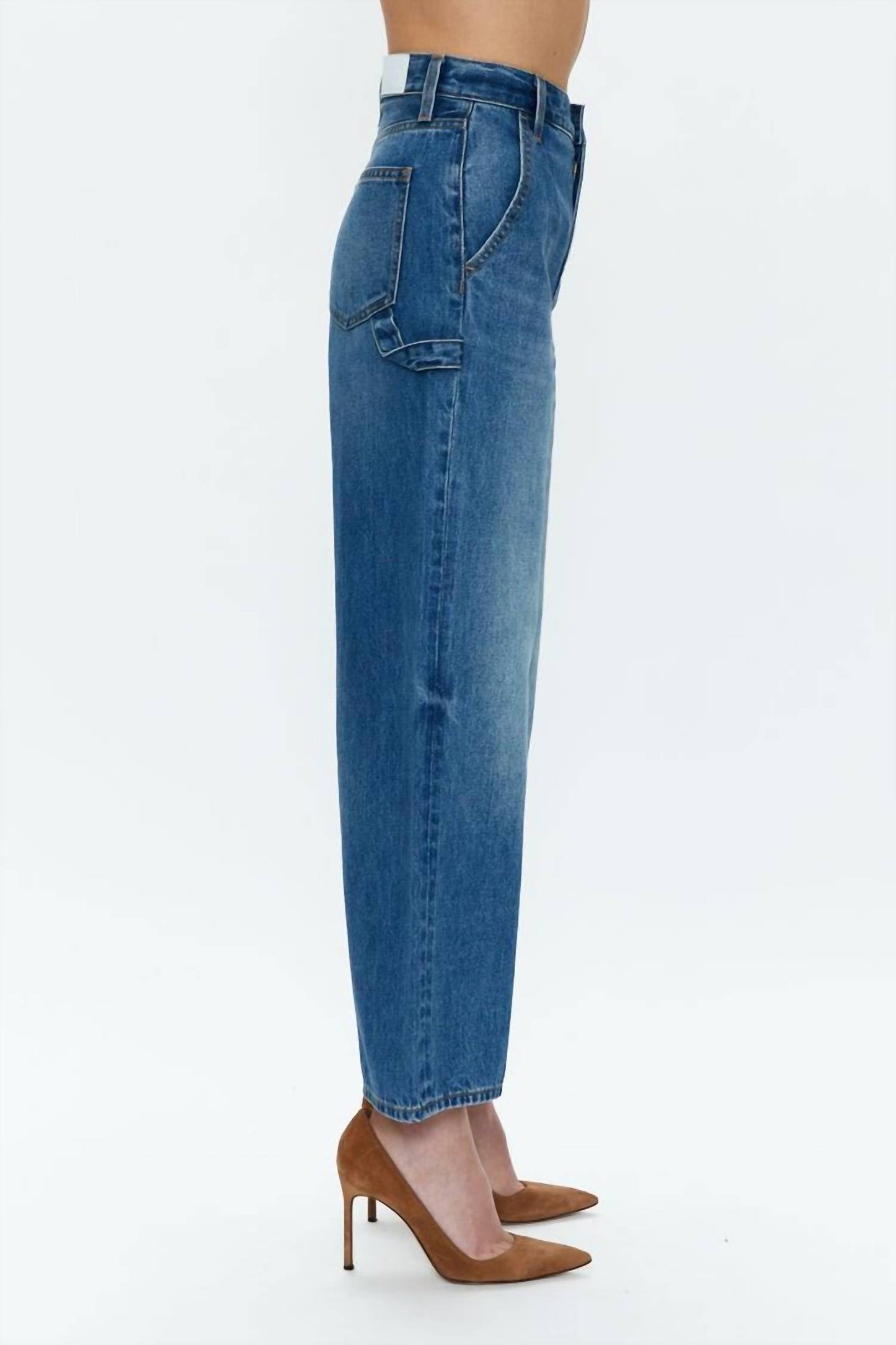 Pistola - Loretta Utility High Rise Wide Leg Ankle Jeans