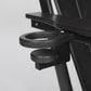 HDPE Folding Adirondack Chair with Dual Cup Holder - Black