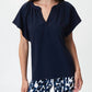 Joseph Ribkoff - Flared Top With Mandarin Collar