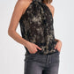 Elan - Valerie Sleeveless Tie Neck Blouse