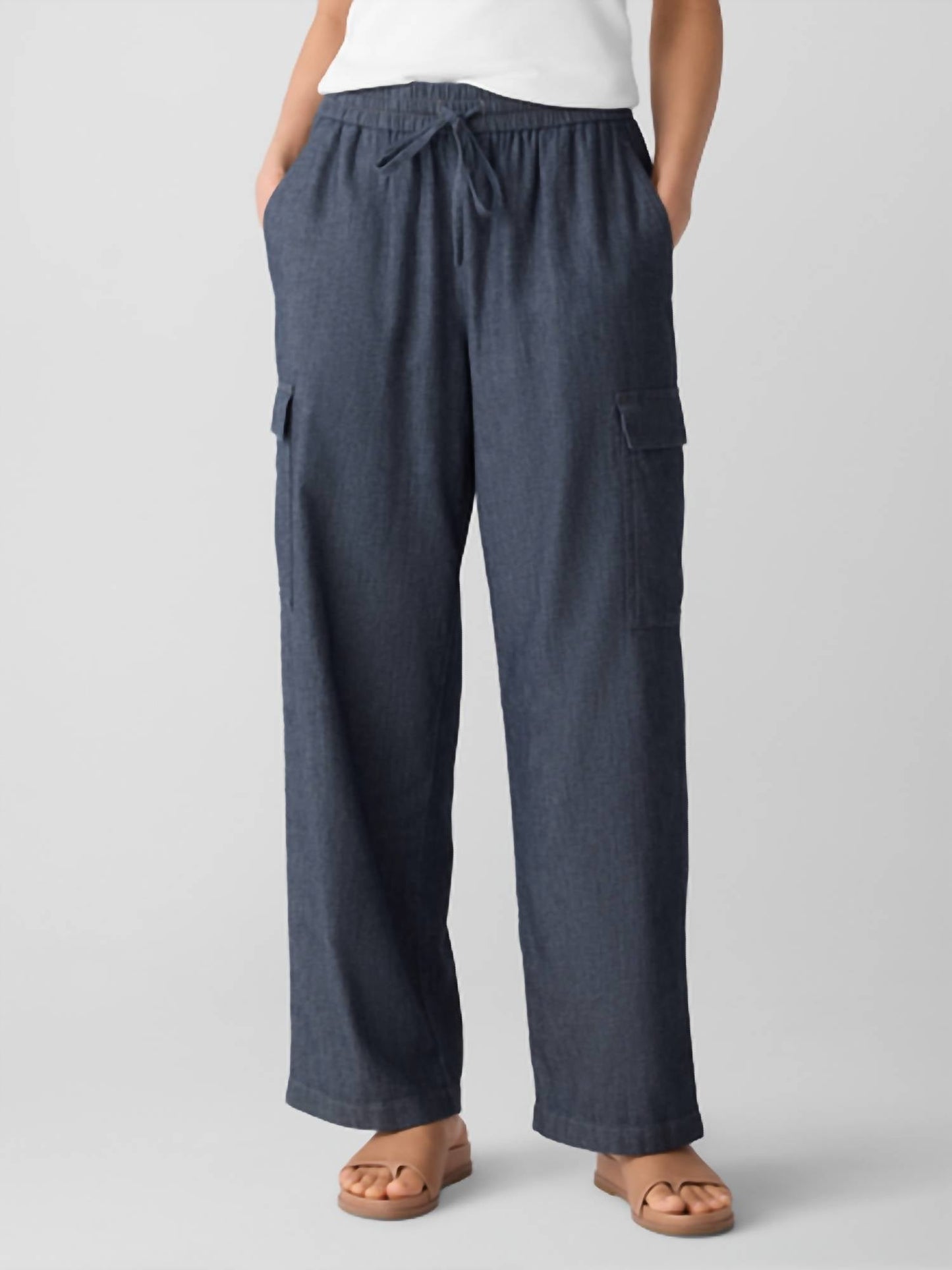 Eileen Fisher - Organic Cotton Twill Cargo Pant