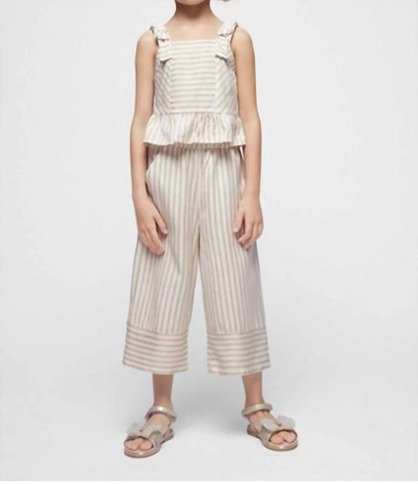 Mayoral - Stripes Long Top And Trousers Set