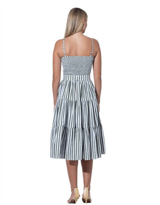 Lusana - Arlen Belted Poplin Midi Dress