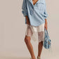 Free People - Women's Denim Dreaming Pullover Top