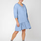Leota Women's Luna Embroidered Shirtdress Blue