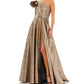 Mac Duggal - One Shoulder Metallic Ballgown