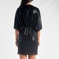 Elan - Liquid Metal Dolman Sleeve Dress