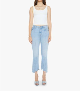 Mother - THE INSIDER SEAMED FRAYED CROP STRAIGHT LEG