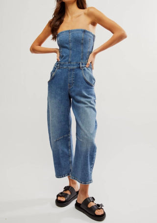 Free People - Je Suis Pret Barrel Jumpsuit - Petite