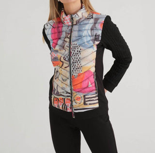 Dolcezza - Puffer Vest With Sweater Arms