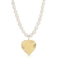 Eklexic - Women's Pearl & Hildegard Pendant Necklace
