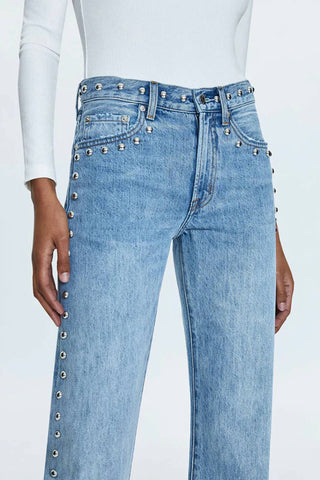 Pistola - Lexi Mid Rise Bowed Straight Jean
