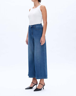 Bayeas - Women's High Rise Wide Leg Jean