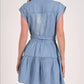Elan - Mia Denim Mini Dress