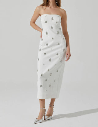 Astr - Camryn Embellished Midi Dress