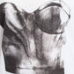 Alexander Mcqueen - Bustier Print T-shirt