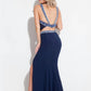 Rachel Allan - Lace Jersey Two-piece Gown