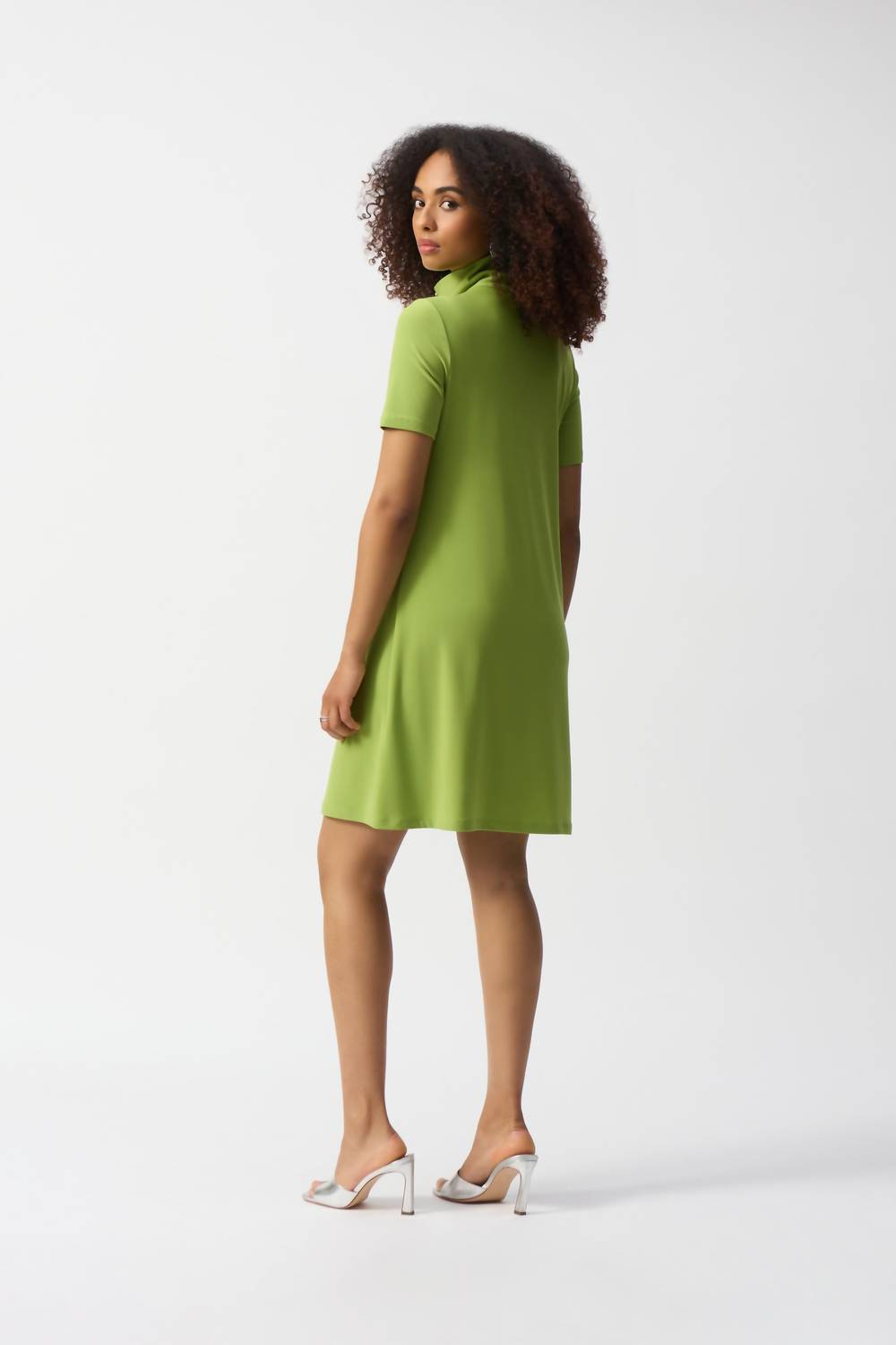 Joseph Ribkoff - Women's Silky Knit Zipped Collar Trapeze Dress