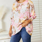 Double Take - Floral Elegance Soft Fabric Blouse