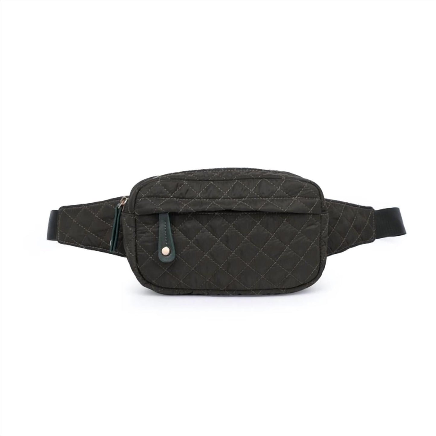Urban Expressions - Teo Quilted Nylon Fanny Pack Belt Bag Sling Bag